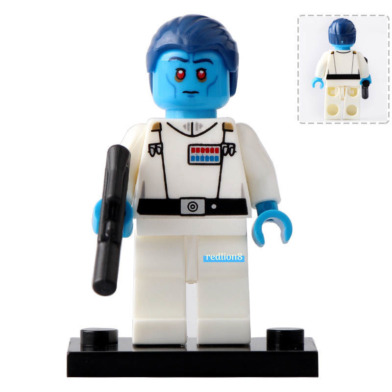 Grand Admiral Thrawn Star Wars Lego Compatible Minifigure Bricks Toys Building Toy Complete