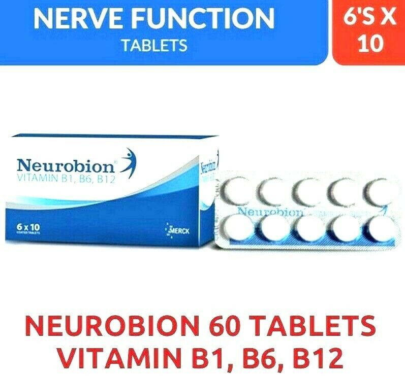 NEUROBION Vitamin B1,B6 & B12 Nerve Relief Numbness Tingling (60 pcs
