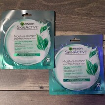 SET OF 2-Garnier SkinActive Moisture Bomb Super Hydrating Sheet Mask Mat... - $9.89