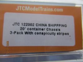 Jacksonville Terminal Company # 122002 CHINA SHIPPING  20' Container Chassis (N) image 4
