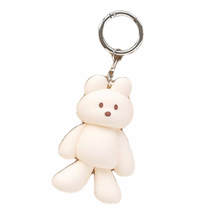 Donatdonat Korean Bear Character Silicone Figure Keyring Keychain Bag Key Holder image 4