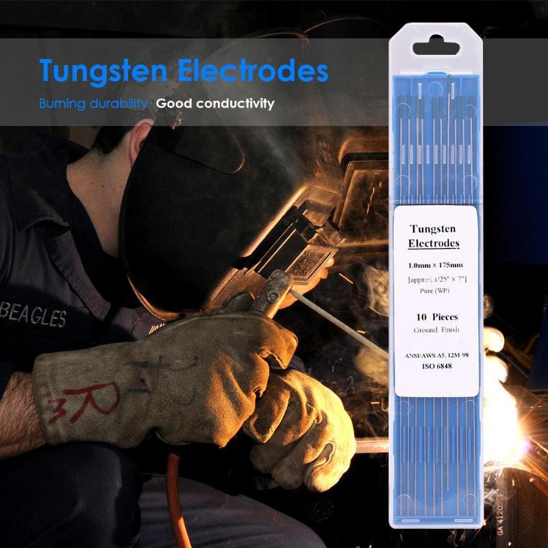 10pcs WP20 Tungsten Electrode Welding Rods for Argon Arc Welding