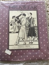 Folkwear Tango Dress Retro 1920s Day/Evening Wear Sewing Pattern #237 &amp; ... - $22.69