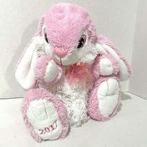 Dan Dee Collectors Choice Easter Bunny Plush 13&quot; Pink 2017 - $14.00
