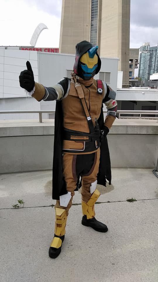 Cayde 6 cosplay costume, prop, mask, prop weapon and prop armor set