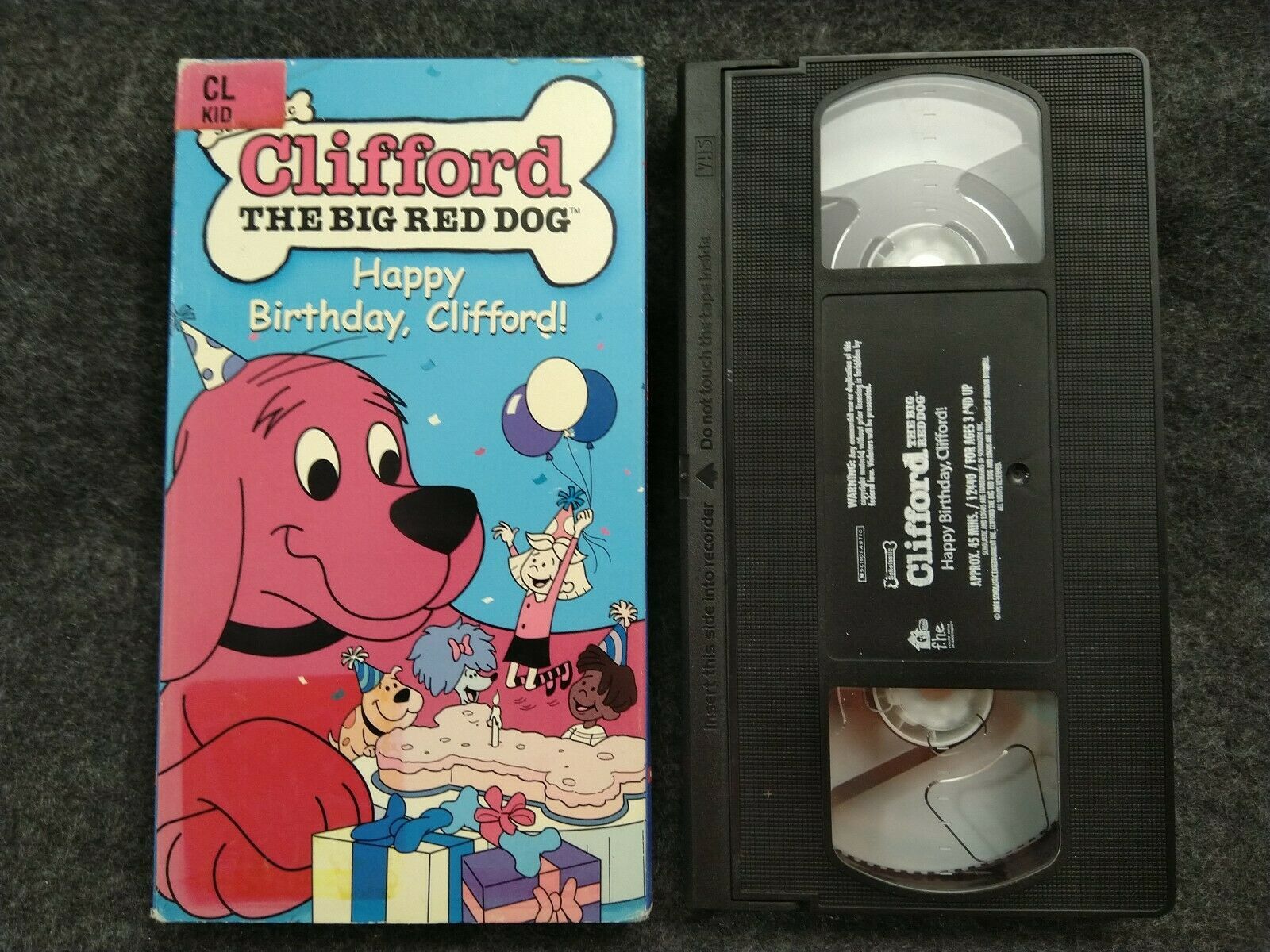 VHS Clifford the Big Red Dog - Happy Birthday Clifford (VHS, 2002 ...