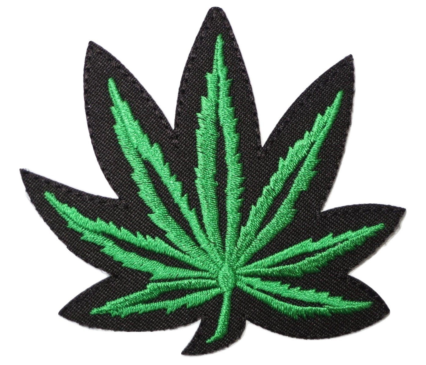 Marijuana Chronic 420 Weed Leaf Iron On Sew On Embroidered Patch 3.2