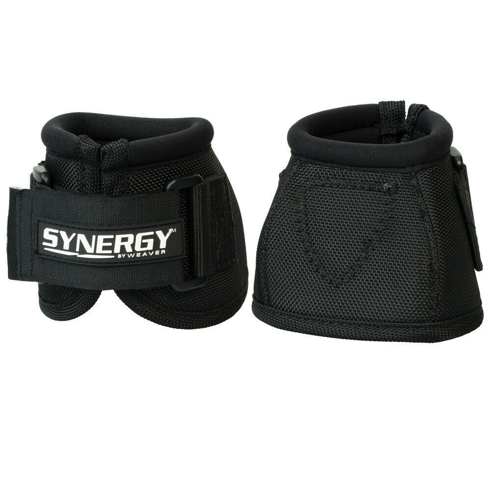 Weaver Horse Bell Boots Synergy Extended Life Black U-6-00