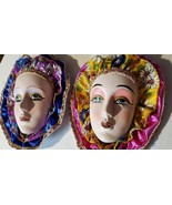 TWO LADY FACE ORNAMENTS - $125.00