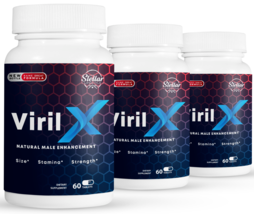 3 Pack Viril X, refuerzo de rendimiento para hombres-60 Tabletas x3 - $98.99