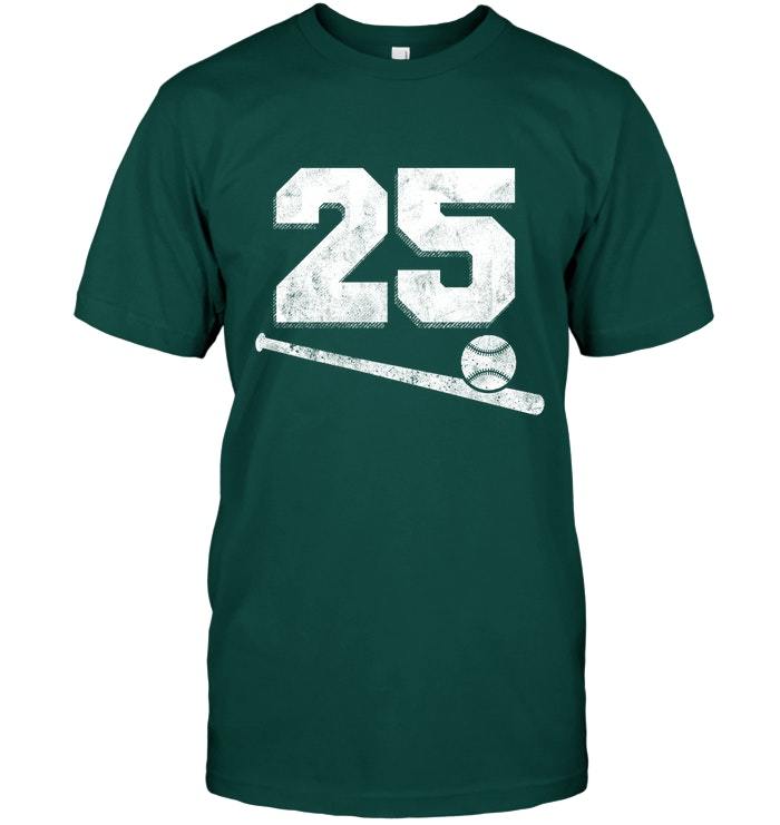 Vintage Baseball Jersey Number 25 T Shirt Player Number ...