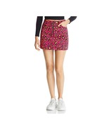 Sunset &amp; Spring Womens Animal Print Mini Denim Skirt XS - $15.00