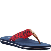 Tommy Hilfiger Womens Cleen2 Fabric Red Thong  Sandals 8 M - $33.58