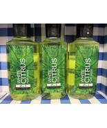 3x Bath &amp; Body Works White Citrus FOR MEN Body Wash Shower Gel + Hair! F... - $29.40