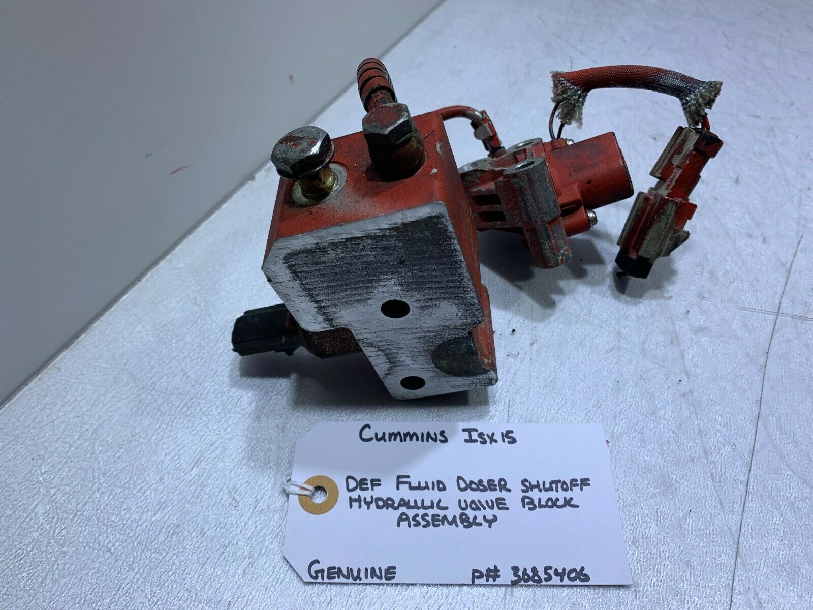 Cummins ISX15 DEF FLUID DOSER SHUTOFF Hydraulic Valve Block ASSEMBLY