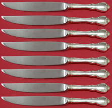 Legato By Towle Sterling Silver Steak Knife Set 8pc Not Serrated Custom - $563.31