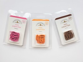 MINI Paperclips. 25 Pack.  Choose Color. Doodlebug Designs image 2