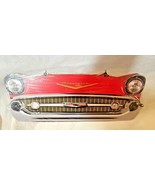25" HUGE 1957 Chevy classic car Bel Air Grill Front End USA STEEL Metal Sign '57 - $98.98