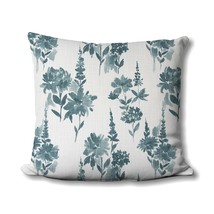 Floral Pillow - Premier Prints - Plantation Blue - Farmhouse Floral - Garden - S - $19.99