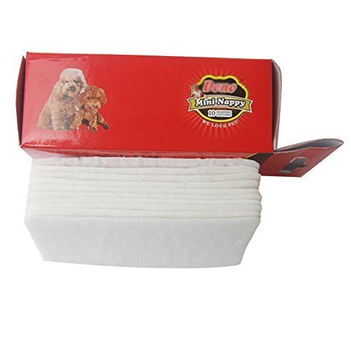 George Jimmy 10 PCS Disposable Hygienic Pants Pads Pet Supplies Dogs Bitches Pup