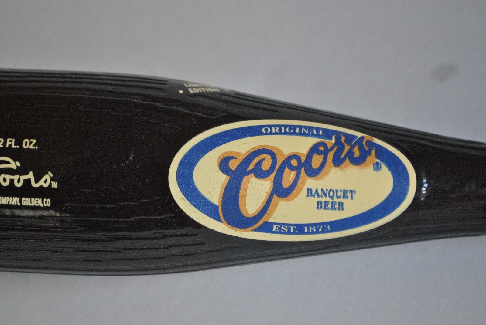 Original Coors Banquet Beer 18 ounce Baseball Bat Limited Edition