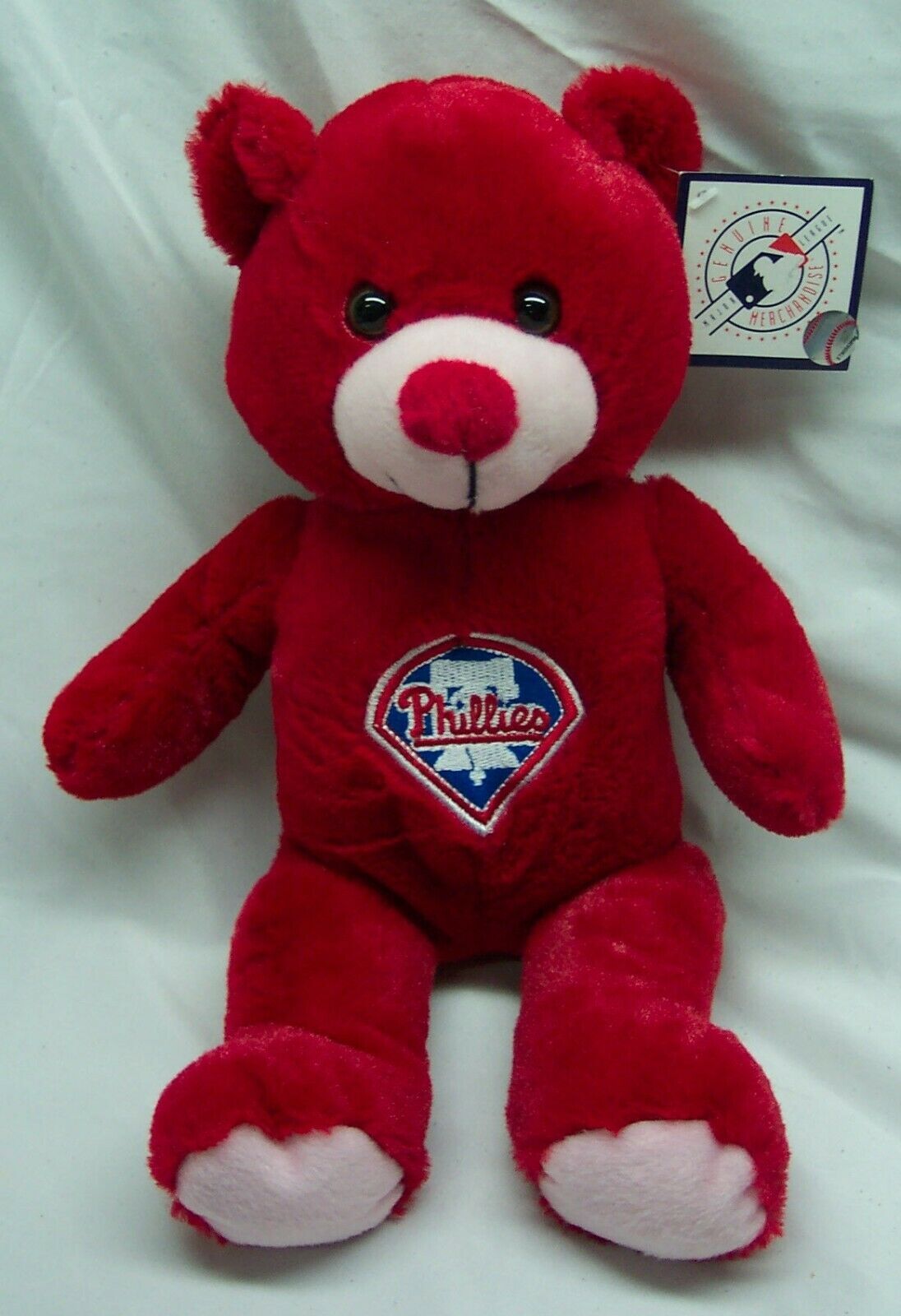 PHILADELPHIA PHILLIES MLB SOFT RED TEDDY BEAR 13