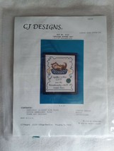 NEW CJ Designs Counted Cross Stitch Kit Spoiled Rotten Cat 8120 8&quot;x10&quot; 2... - $19.99