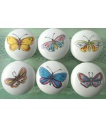 Cabinet Knobs Butterflies Butterfly #4 @Pretty@ (6) Insect - $31.75