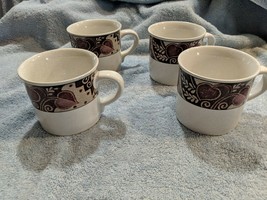 4 Studio Nova Samarra pattern Coffee Tea Mugs EUC - $14.84
