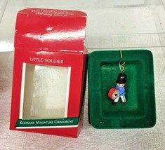 1989 Little Soldier Miniature Hallmark Christmas Tree Ornament MIB Price... - $9.41