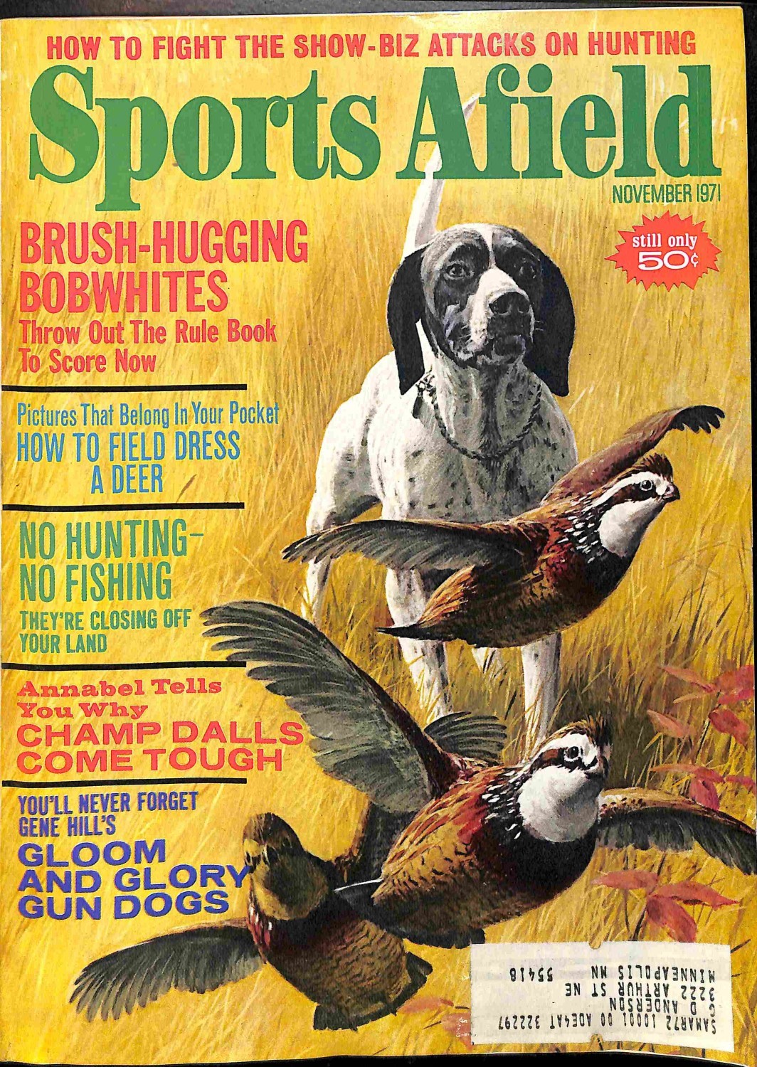Sports Afield, November 1971 Magazine Back Issues