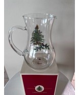 SPODE Christmas Tree Glass Pitcher 44 OZ beverage juice milk box new - $34.64
