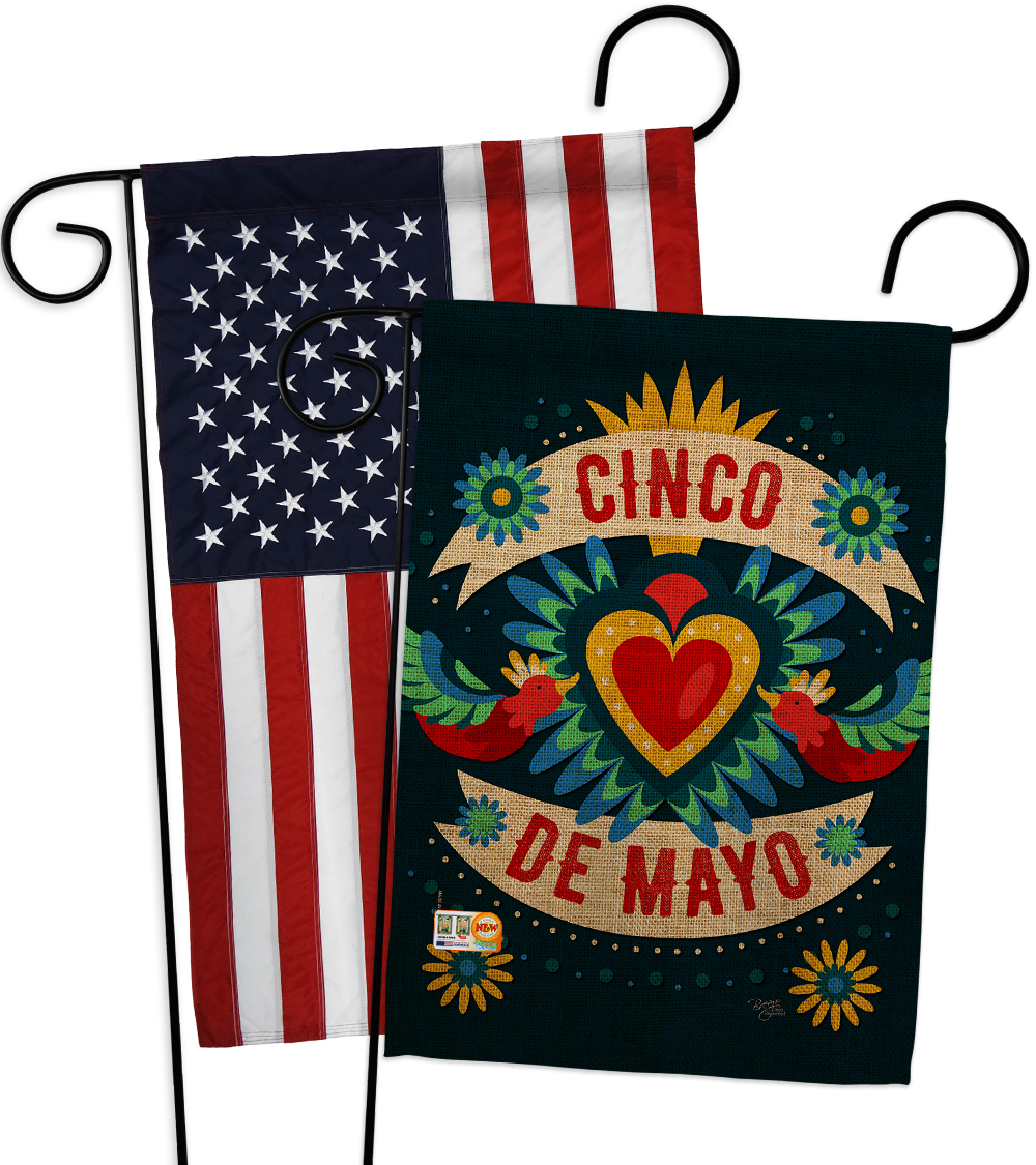 Cambaya Cinco De Mayo Impressions Decorative USA Applique Garden