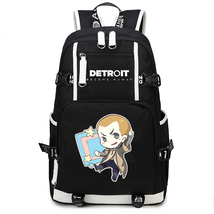 Detroit Become Human Backpack New Series Schoolbag Daypack Connor - $41.99