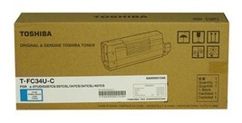 Genuine Toshiba T-FC34U-C (TFC34UC) Cyan Toner Cartridge - $170.01