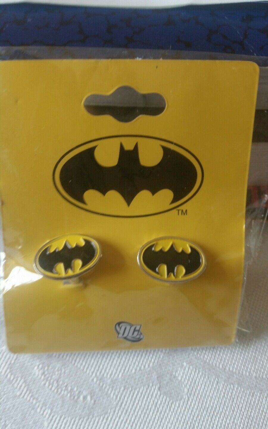 Batman Classic Black and Yellow Officially Licensed Cufflinks