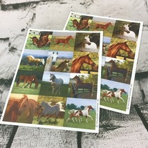 Vintage Hallmark stickers horses Colts seas lot of 2 sheets 24 total - $15.80