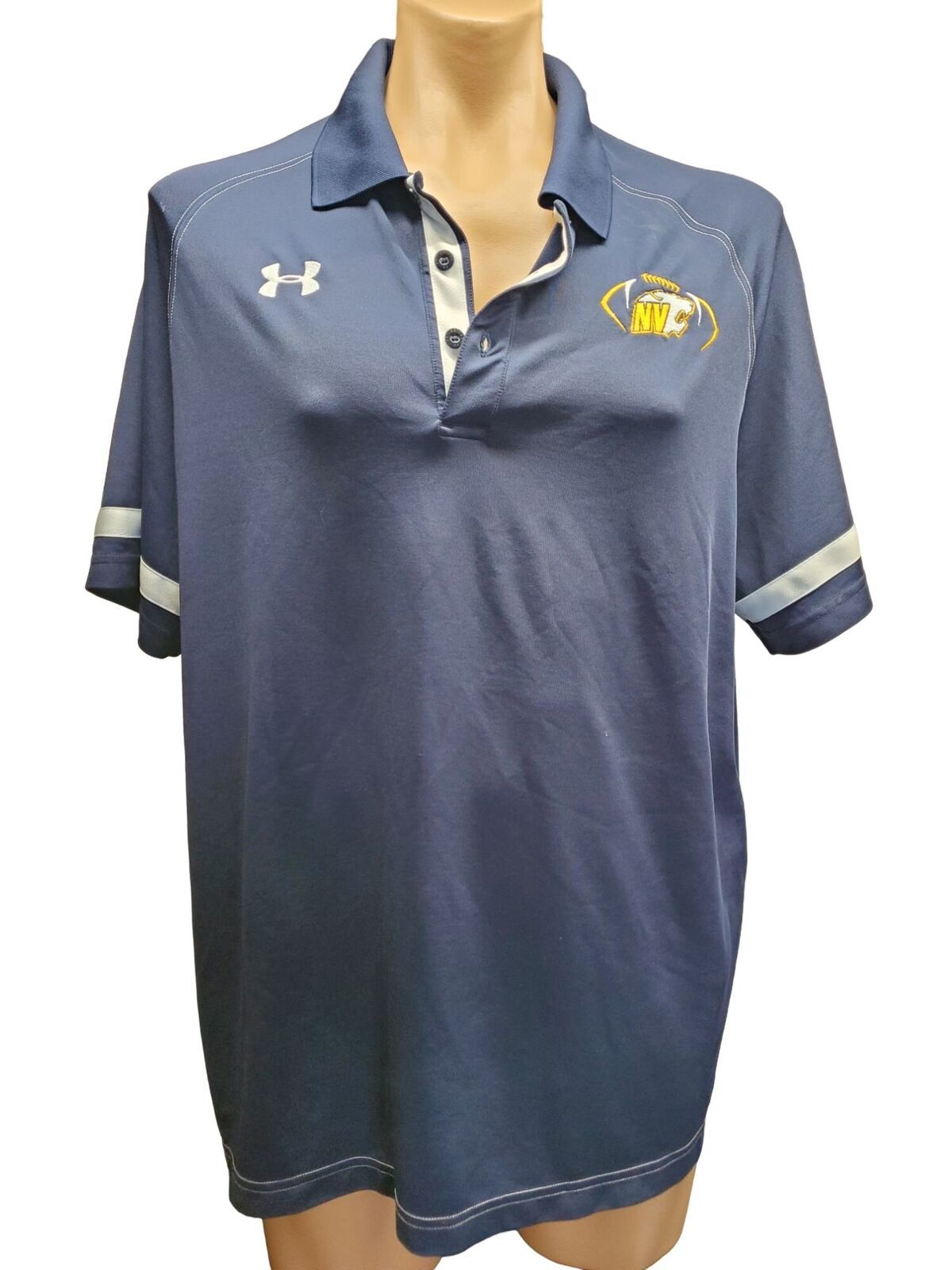 XL Under Armor Heatgear Loose Fit Neuqua Valley Football Polo Shirt Polos