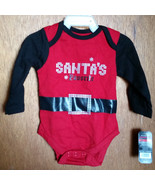 Fashion Holiday Baby Glam Clothes 6M Newborn Santa&#39;s Favorite Christmas ... - $6.64