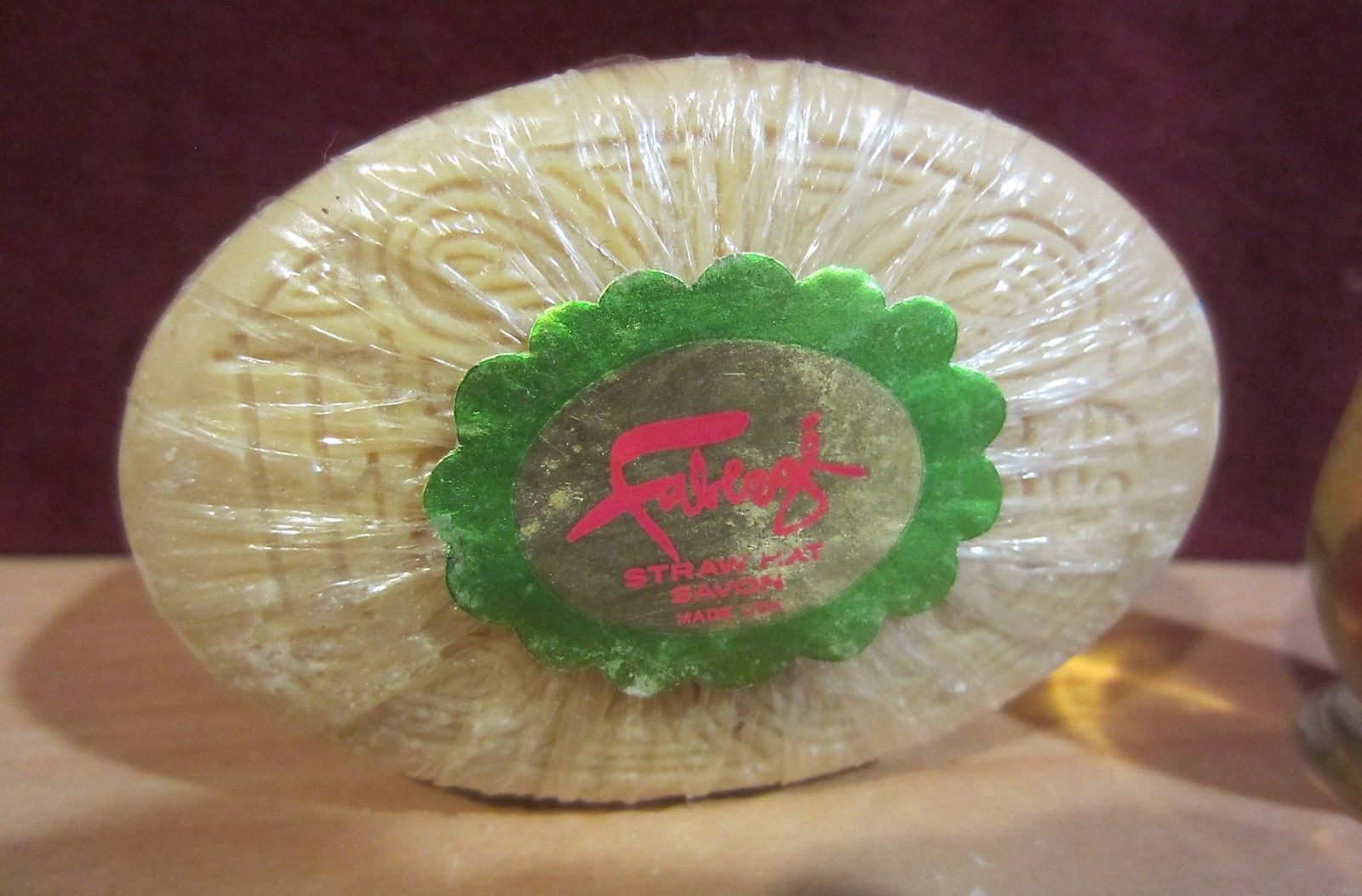 VINTAGE  FABERGE STRAW HAT BATH PERFUME AND SOAP - $26.55
