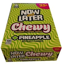 Now and Later Chewy Pineapple Flavored Candy Twenty Four 6-piece .93 oz ... - $12.25