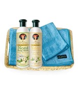 Noni Natural Spa Gift Pack - Body Wash, Conditioner and 3 Bamboo Towel Set - $50.98