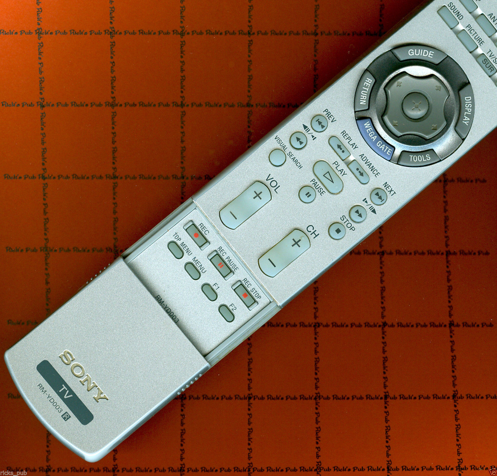 Sony tv remote control manual
