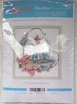 Maydear Cross Stitch Kit #F972 Starfish Lighthouse-6477 New - $19.34