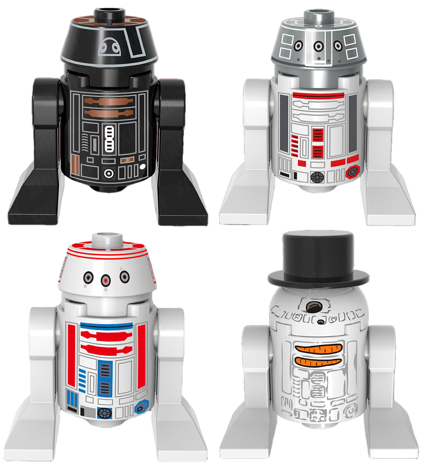 1pcs/set Star Wars Astromech Droid R4-90,R5-J2,R5-D8,SW424 Minifigures