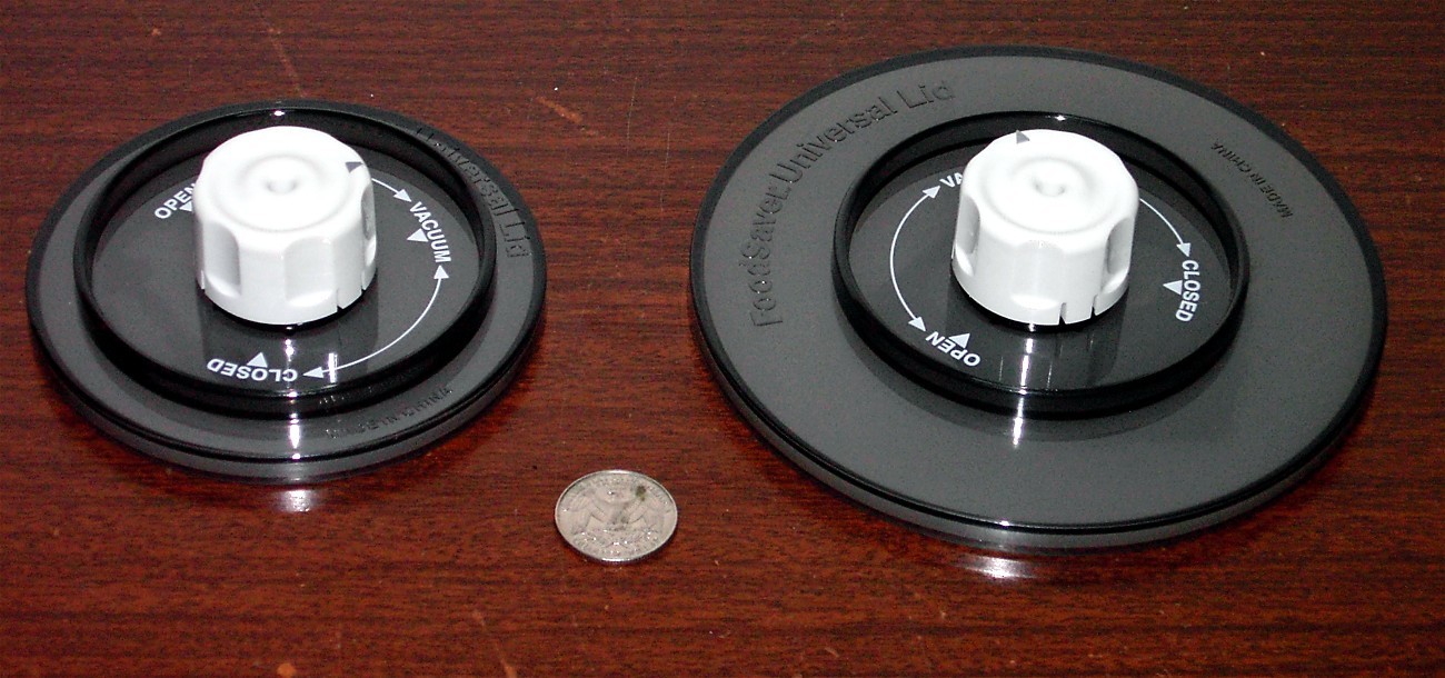 1 Pair Foodsaver Vacutop Universal Jar Sealing Lids Late Style Kitchen Storage & Organization