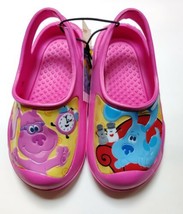 Blues Clues Clogs for Girls Size 5/6 7/8 9/10 or 11/12 Foam Sandals Magenta - $19.95