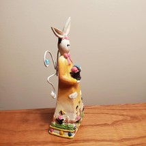 Vintage Easter Rabbit Figurine, Sad Bunny Statue, Resin, Easter Decor image 4