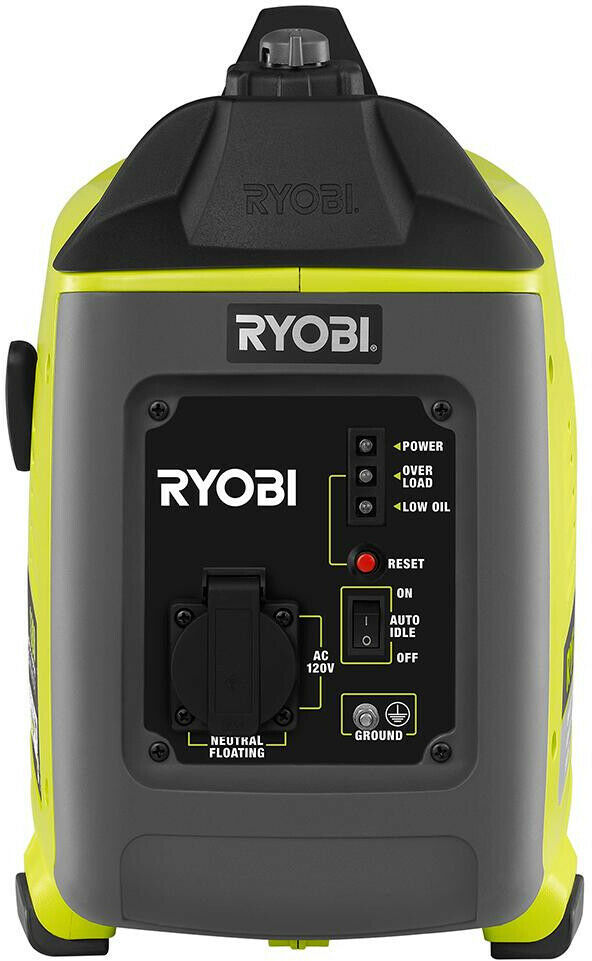RYOBI Inverter Generator 120V 20 AMP Muffler Overload Protection Green