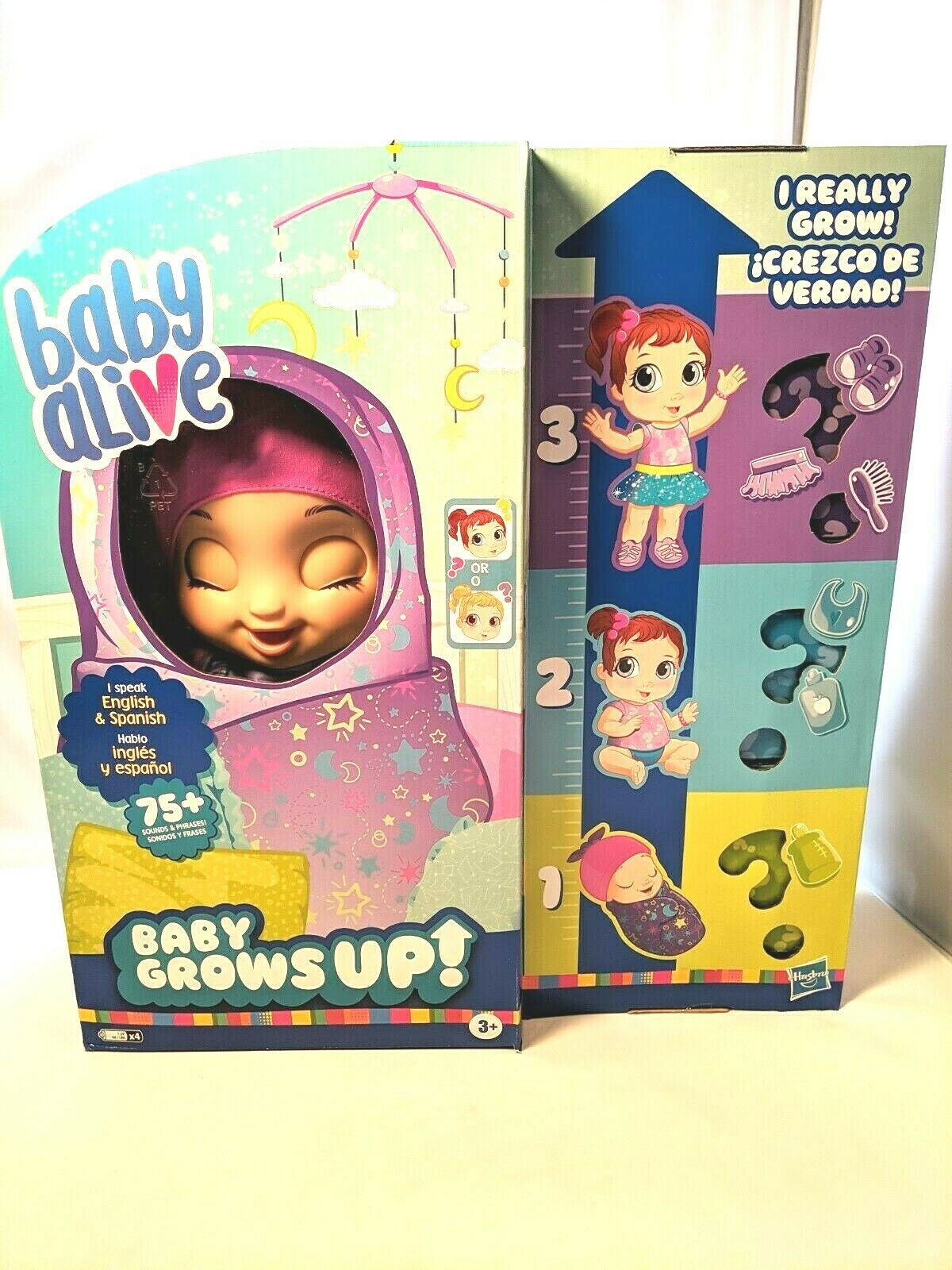 Baby Alive Baby Grows Up Mystery Doll Really Grows Spanish And English ...